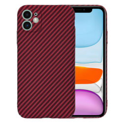 Husa iPhone 11 Techsuit Carbonite FiberShell, rosu