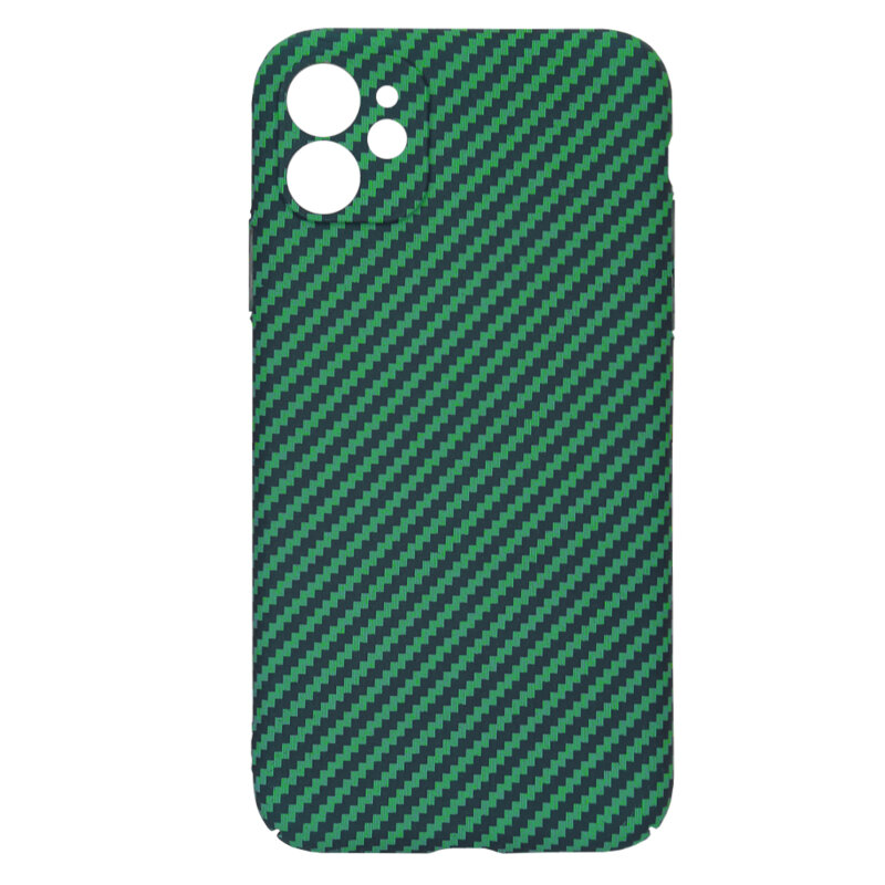 Husa iPhone 12 Techsuit Carbonite FiberShell, verde