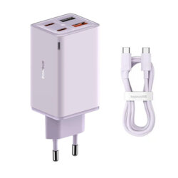Incarcator priza GaN USB Type-C + cablu Type-C Baseus, 65W, P10162701533-00
