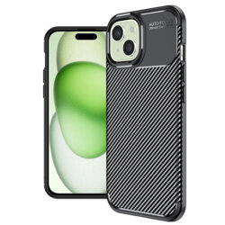 Husa iPhone 15 Plus Techsuit CarbonFiber, negru