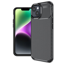 Husa iPhone 14 Techsuit CarbonFiber, negru