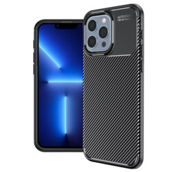 Husa iPhone 13 Pro Max Techsuit CarbonFiber, negru
