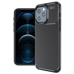 Husa iPhone 12 Pro Max Techsuit CarbonFiber, negru