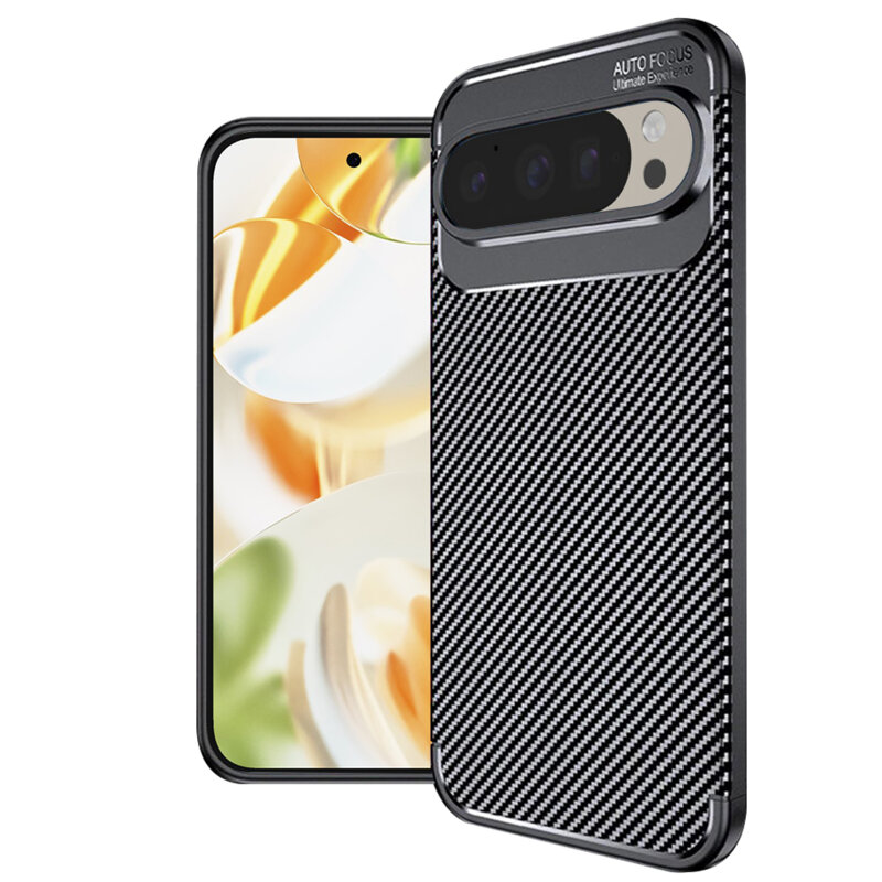 Husa Google Pixel 9 Pro Techsuit CarbonFiber, negru