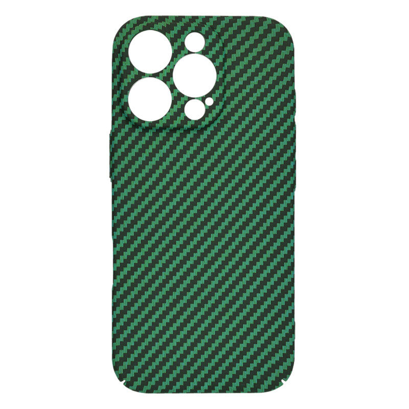 Husa iPhone 12 Pro Techsuit Carbonite FiberShell, verde