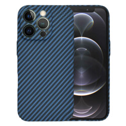 Husa iPhone 12 Pro Techsuit Carbonite FiberShell, cyan