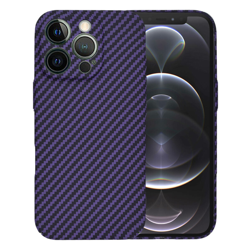 Husa iPhone 12 Pro Techsuit Carbonite FiberShell, mov