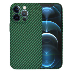 Husa iPhone 12 Pro Max Techsuit Carbonite FiberShell, verde
