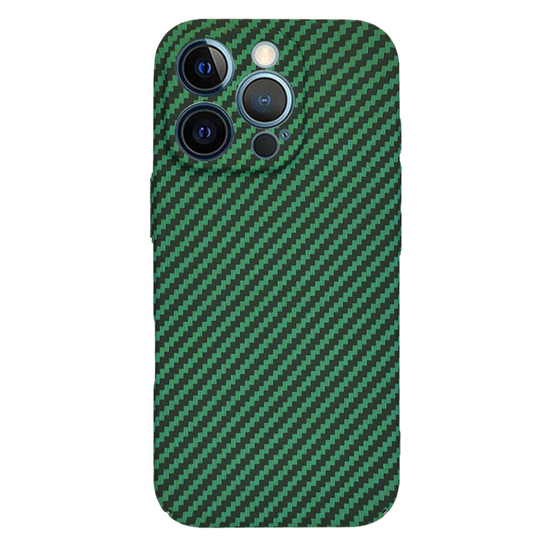 Husa iPhone 12 Pro Max Techsuit Carbonite FiberShell, verde