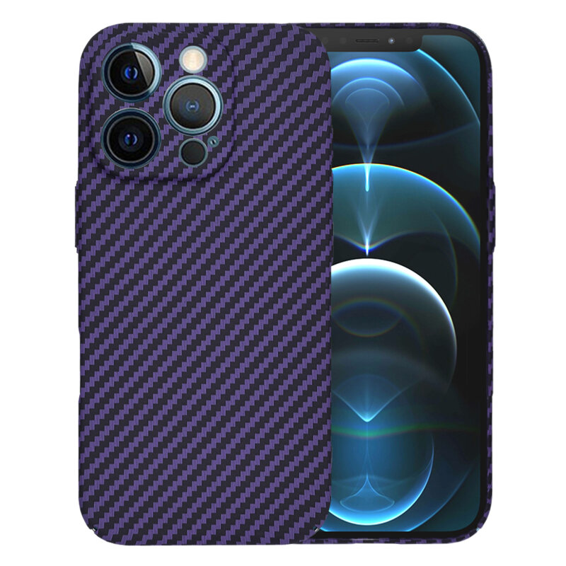 Husa iPhone 12 Pro Max Techsuit Carbonite FiberShell, mov