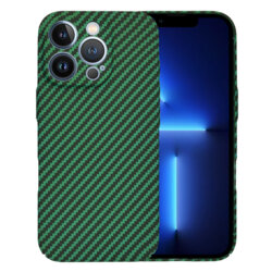Husa iPhone 13 Pro Max Techsuit Carbonite FiberShell, verde