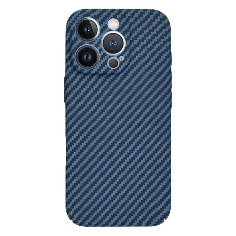 Husa iPhone 13 Pro Max Techsuit Carbonite FiberShell, cyan