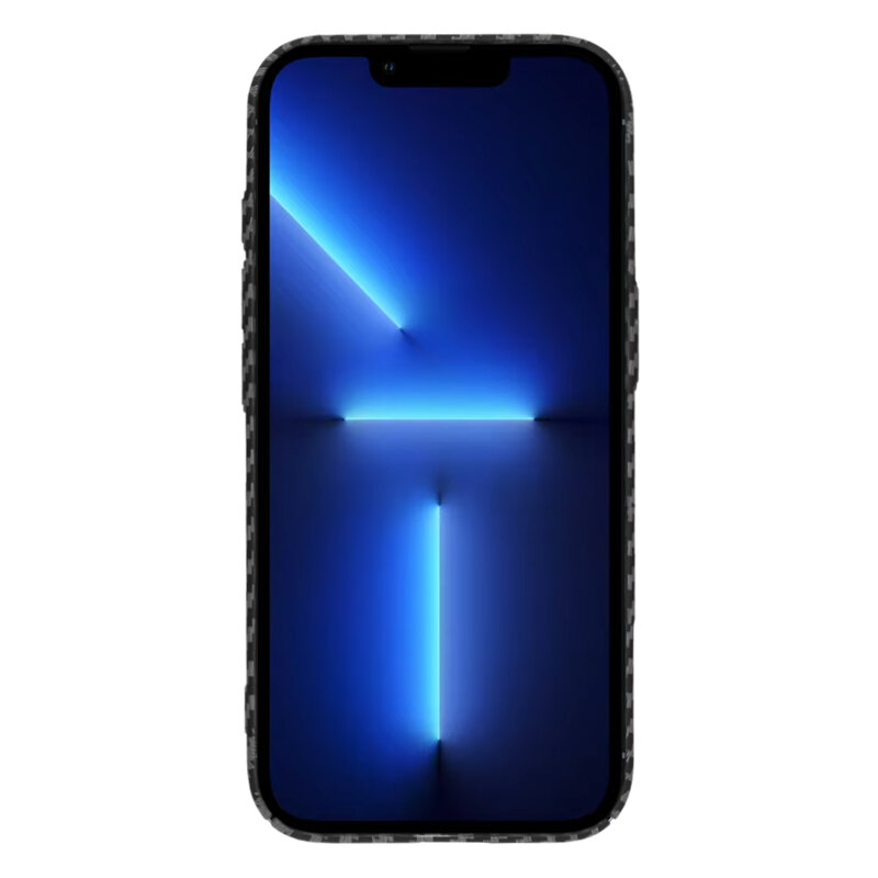 Husa iPhone 13 Pro Max Techsuit Carbonite FiberShell, negru