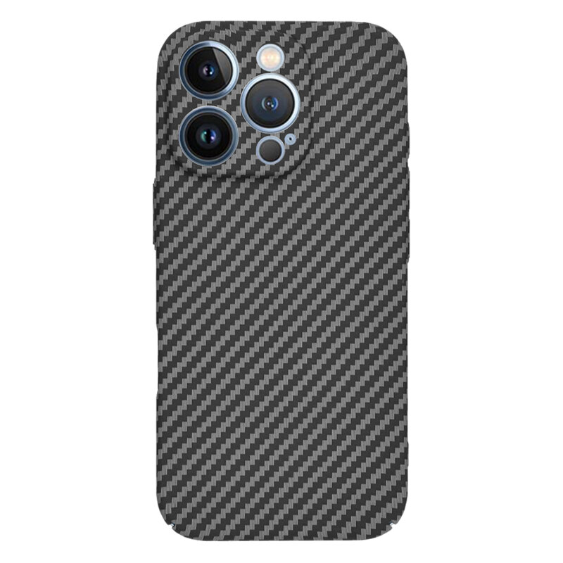 Husa iPhone 13 Pro Max Techsuit Carbonite FiberShell, negru