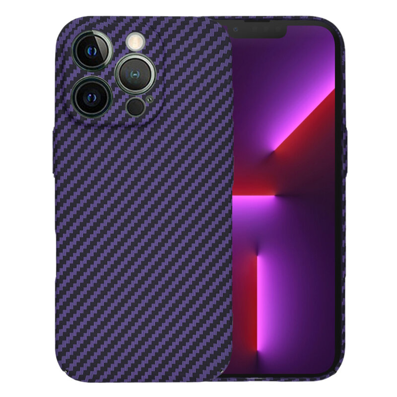 Husa iPhone 13 Pro Techsuit Carbonite FiberShell, mov