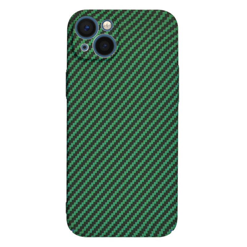 Husa iPhone 13 Techsuit Carbonite FiberShell, verde