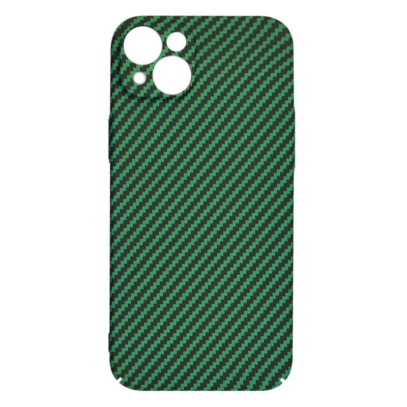 Husa iPhone 13 Techsuit Carbonite FiberShell, verde