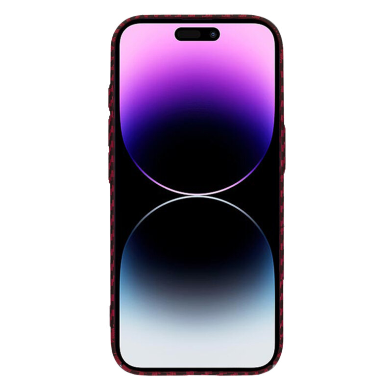 Husa iPhone 14 Pro Max Techsuit Carbonite FiberShell, rosu