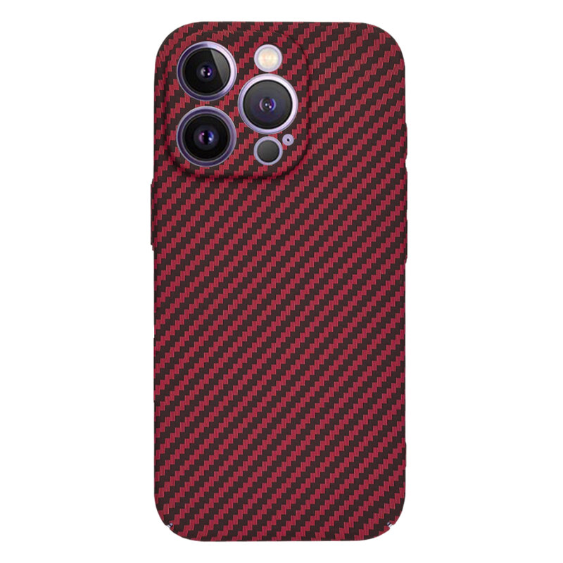 Husa iPhone 14 Pro Max Techsuit Carbonite FiberShell, rosu