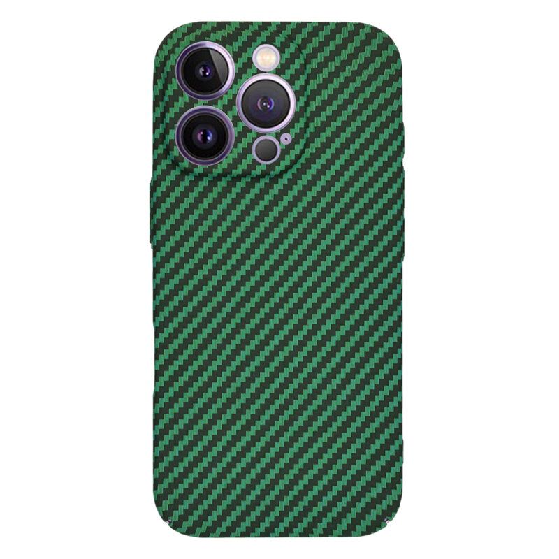 Husa iPhone 14 Pro Max Techsuit Carbonite FiberShell, verde
