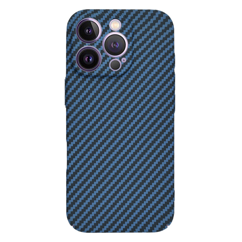 Husa iPhone 14 Pro Max Techsuit Carbonite FiberShell, cyan