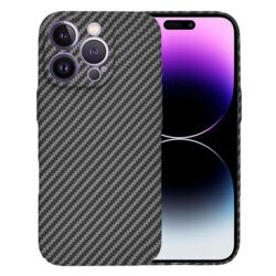 Husa iPhone 14 Pro Max Techsuit Carbonite FiberShell, negru