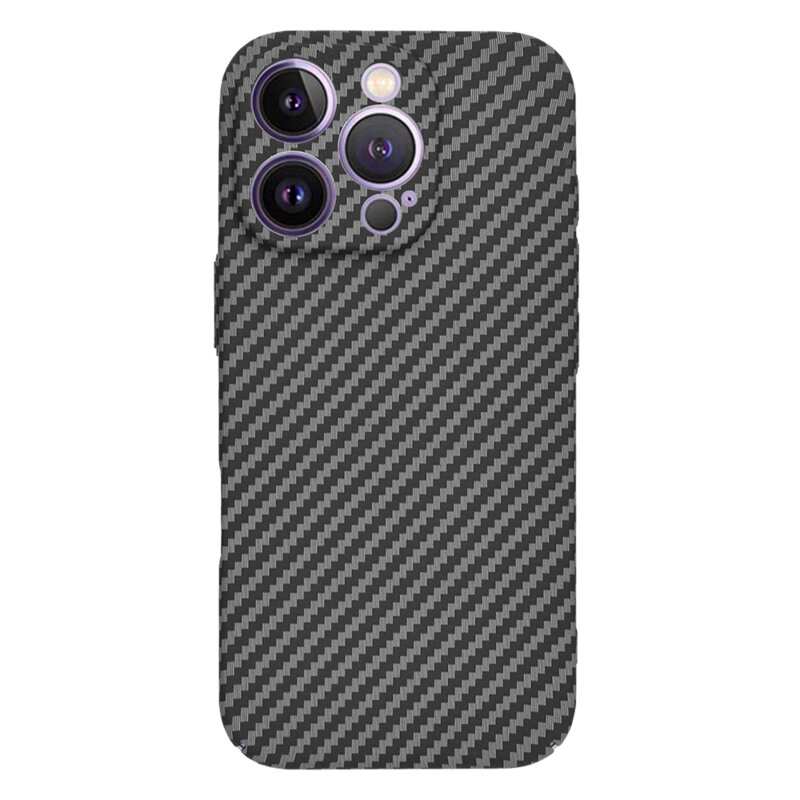 Husa iPhone 14 Pro Max Techsuit Carbonite FiberShell, negru