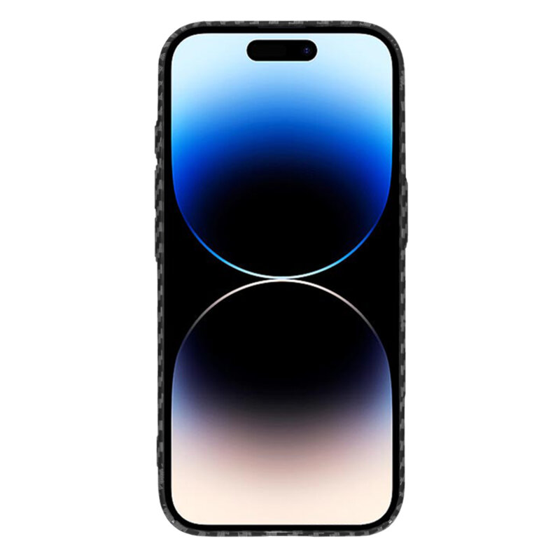 Husa iPhone 14 Pro Techsuit Carbonite FiberShell, negru