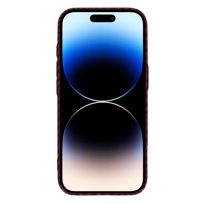 Husa iPhone 14 Pro Techsuit Carbonite FiberShell, rosu