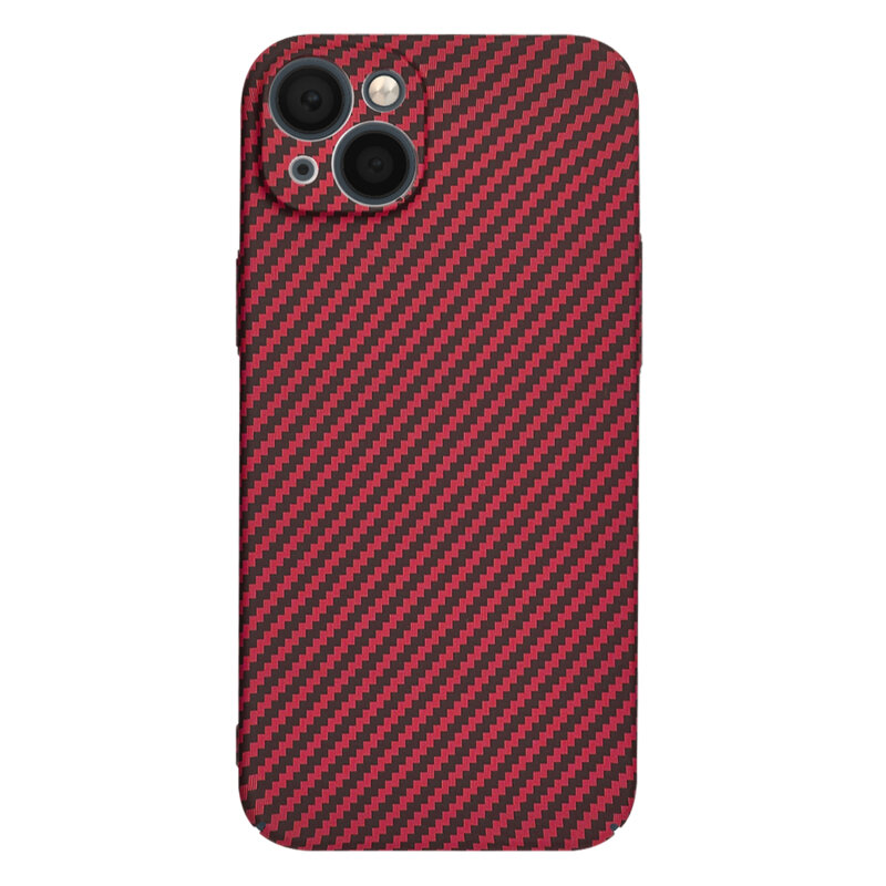 Husa iPhone 14 Techsuit Carbonite FiberShell, rosu