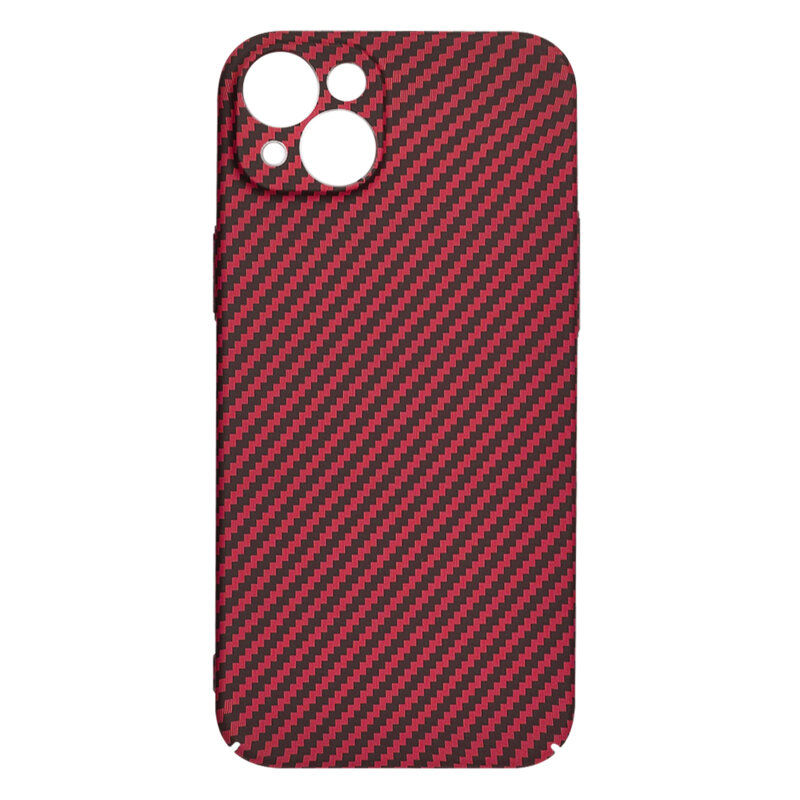 Husa iPhone 14 Techsuit Carbonite FiberShell, rosu