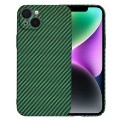 Husa iPhone 14 Techsuit Carbonite FiberShell, verde