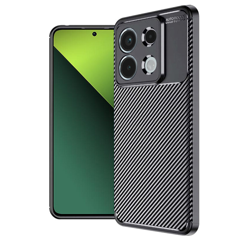Husa Xiaomi Redmi Note 13 Pro 5G Techsuit CarbonFiber, negru