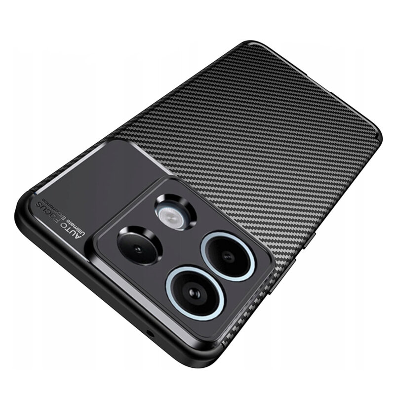 Husa Xiaomi Poco X6 Techsuit CarbonFiber, negru