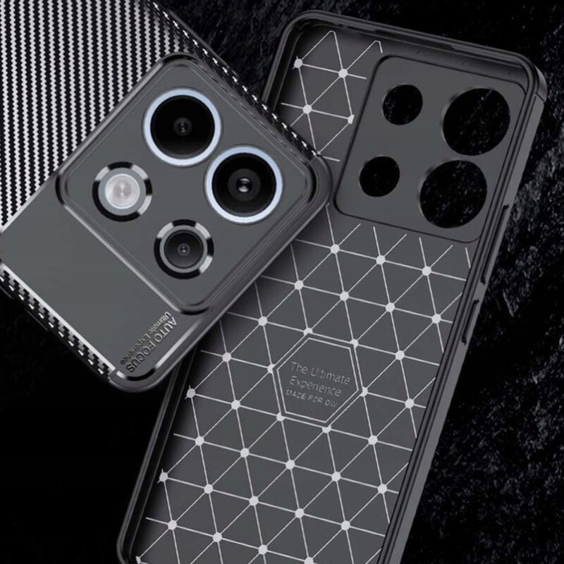 Husa Xiaomi Poco X6 Techsuit CarbonFiber, negru