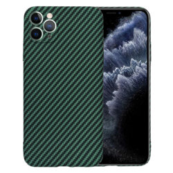 Husa iPhone 11 Pro Max Techsuit Carbonite FiberShell, verde