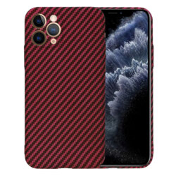 Husa iPhone 11 Pro Techsuit Carbonite FiberShell, rosu