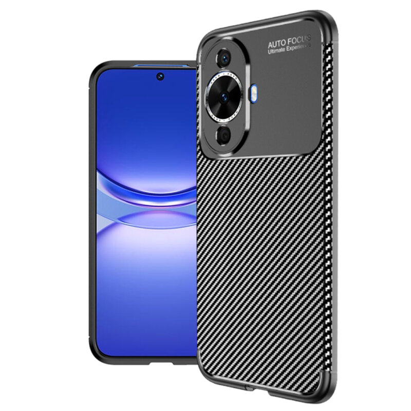 Husa Huawei nova 12s Techsuit CarbonFiber, negru