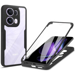 Husa 360° Oppo Reno13 Pro Techsuit ColorVerse, negru