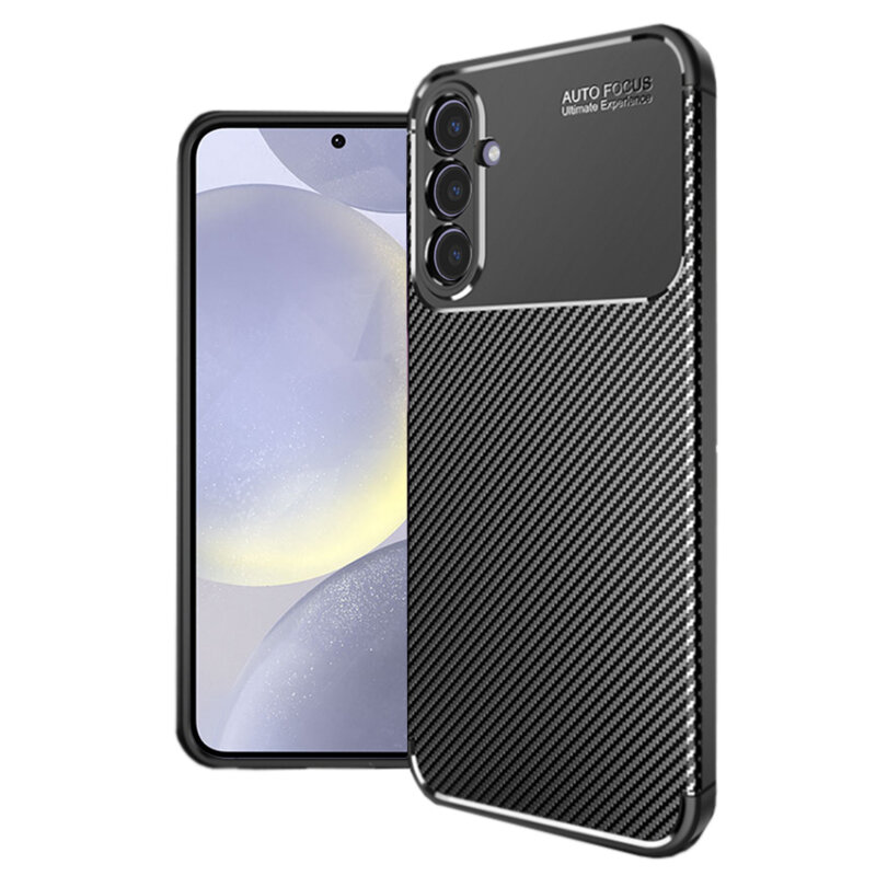 Husa Samsung Galaxy S24 Plus Techsuit CarbonFiber, negru