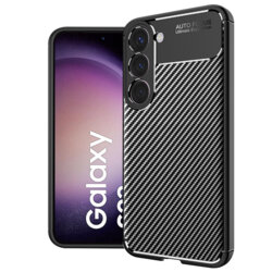 Husa Samsung Galaxy S23 Techsuit CarbonFiber, negru