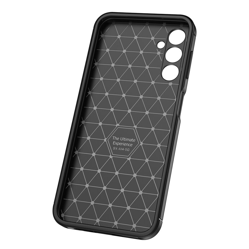 Husa Samsung Galaxy A14 5G Techsuit CarbonFiber, negru