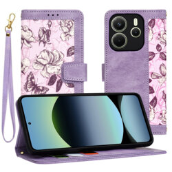 Husa personalizata fete Xiaomi Redmi Note 14 4G (Regional) Techsuit FlipCraft, mov