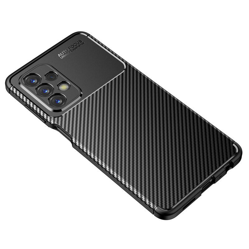 Husa Samsung Galaxy A23 5G Techsuit CarbonFiber, negru