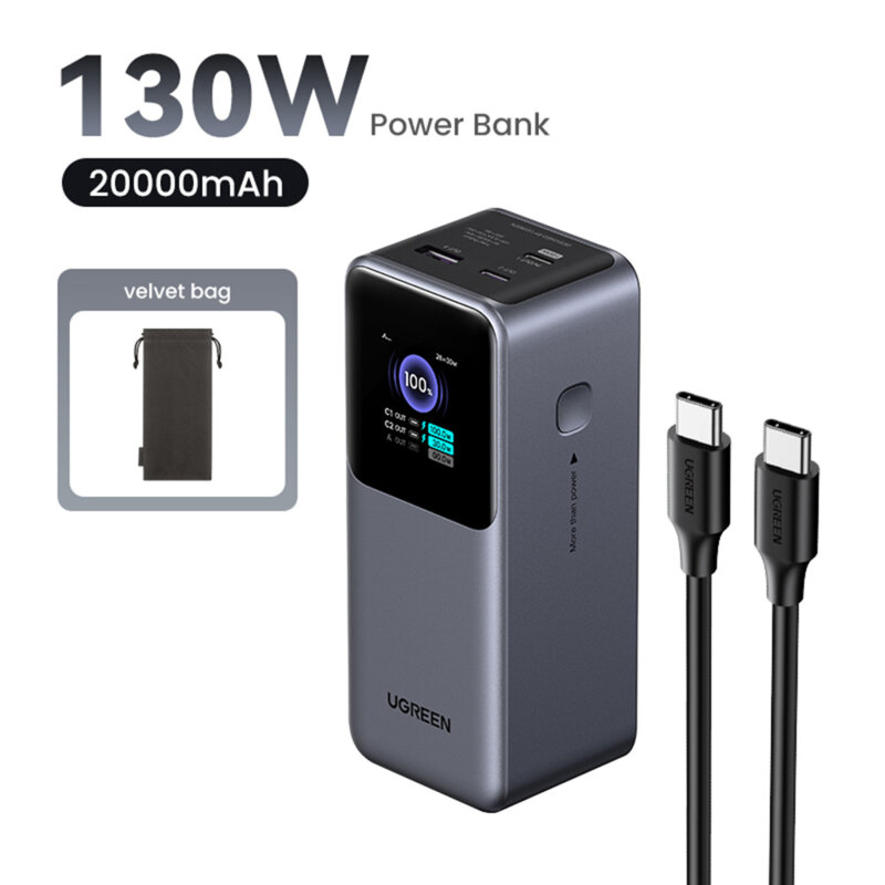 Baterie externa Fast Charge 20000mAh Ugreen, 130W, 35524B