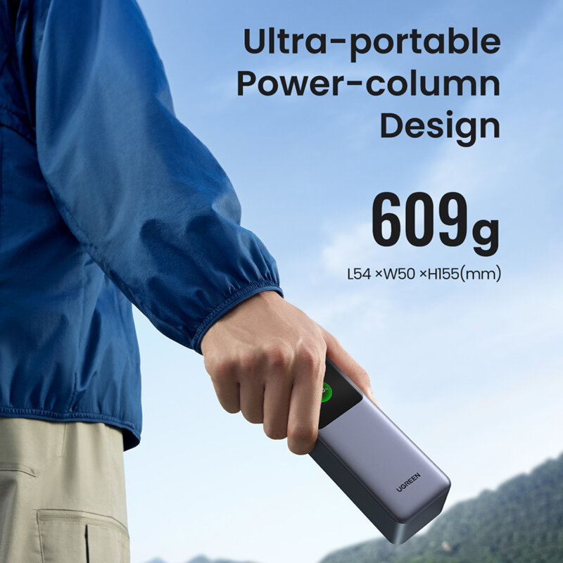 Baterie externa Fast Charge ecran LED, 25000mAh Ugreen, 35525B