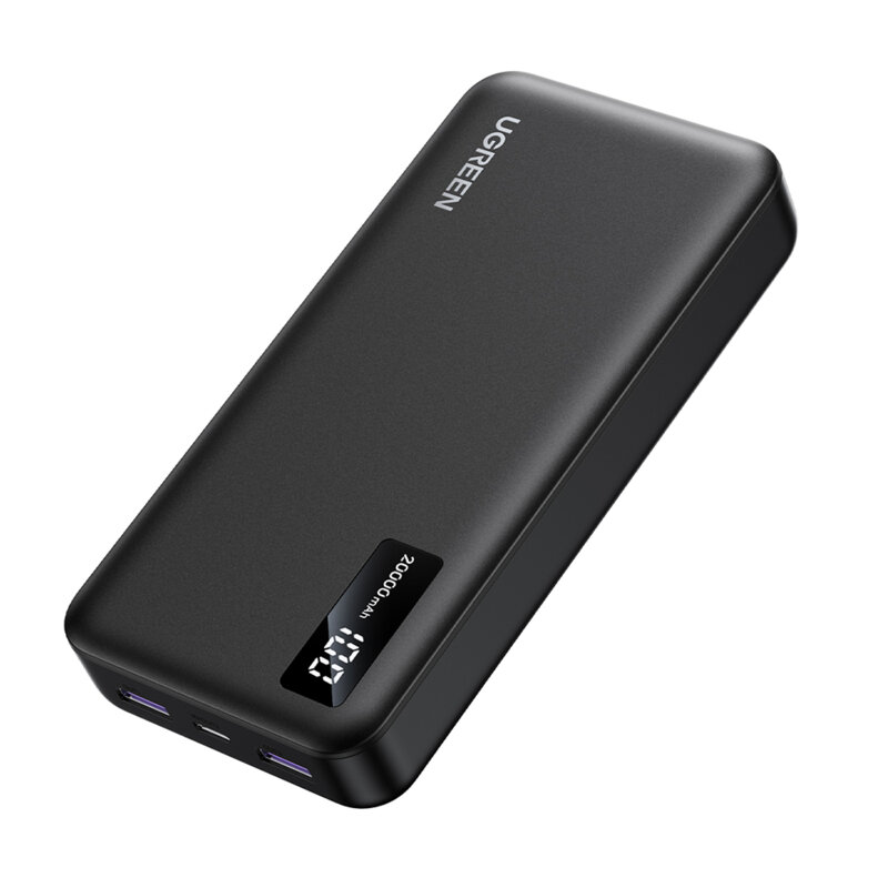 Baterie externa telefon 20000mAh Ugreen, negru, 25683
