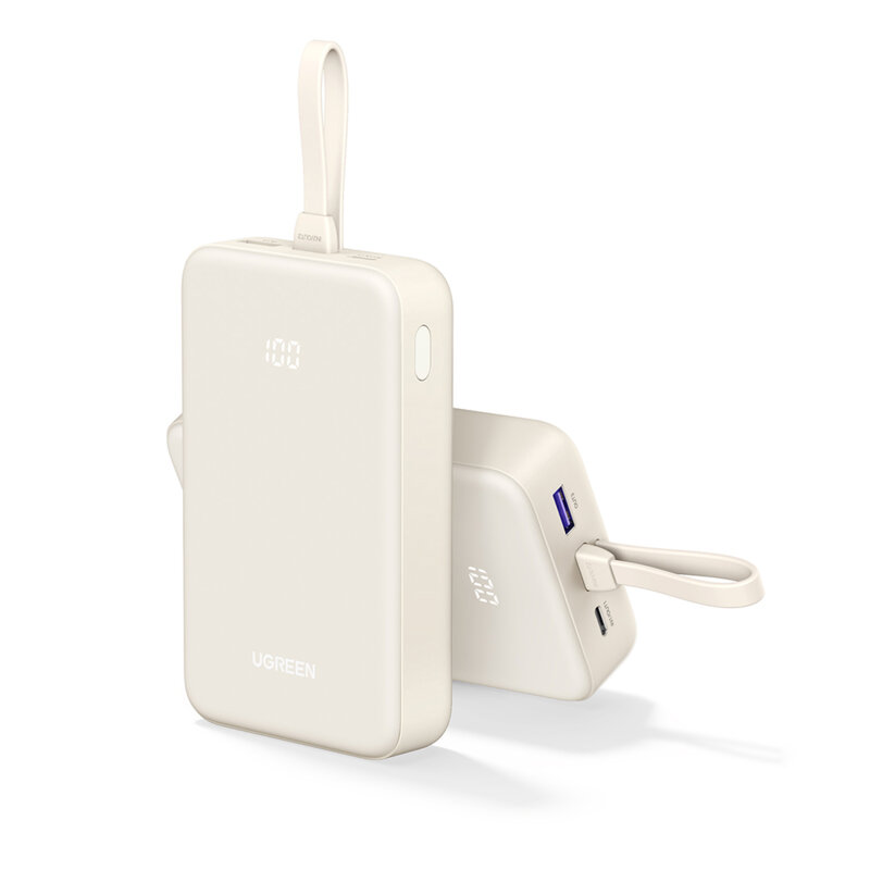 Baterie externa telefon 20000mAh Ugreen, 22.5W, bej, 35340