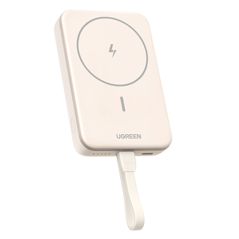 Power bank wireless MagSafe 10000mAh Ugreen, 20W, bej, 35341