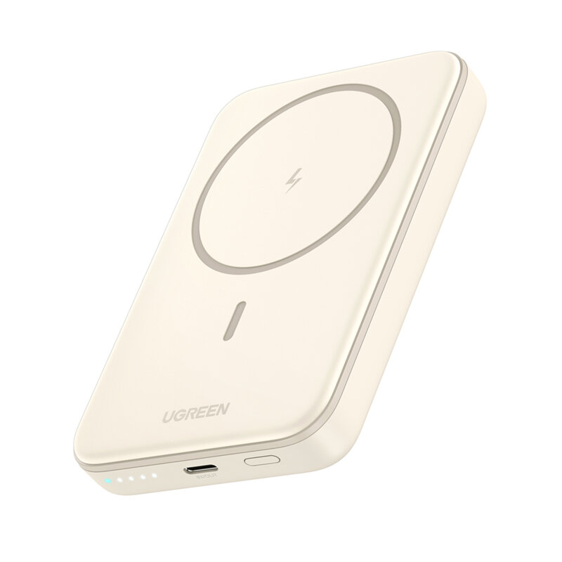 Baterie externa MagSafe wireless 10000mAh Ugreen, bej, 25208